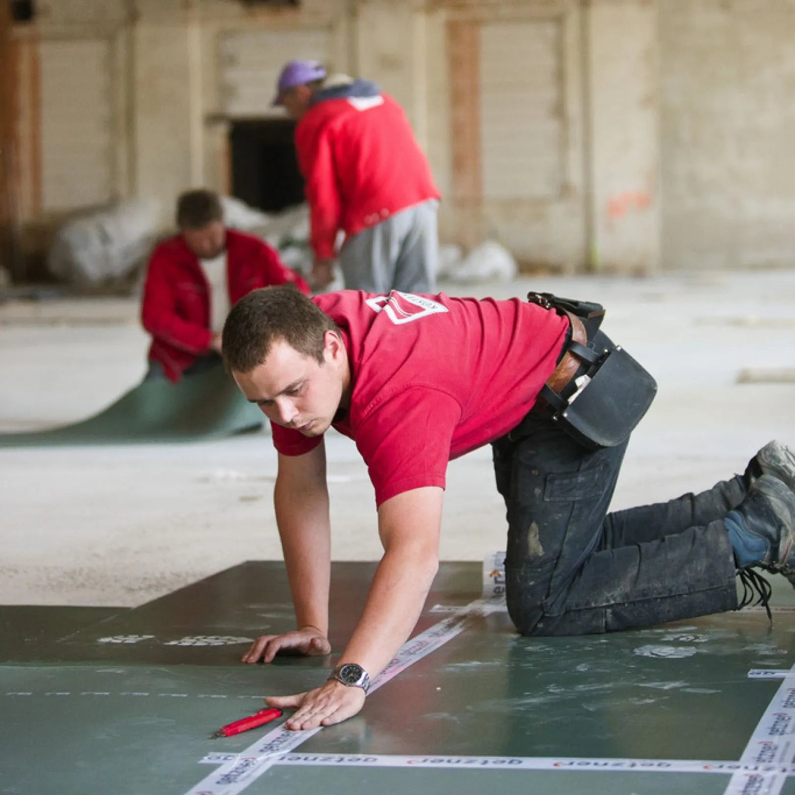 AFM mats placed on the ceiling