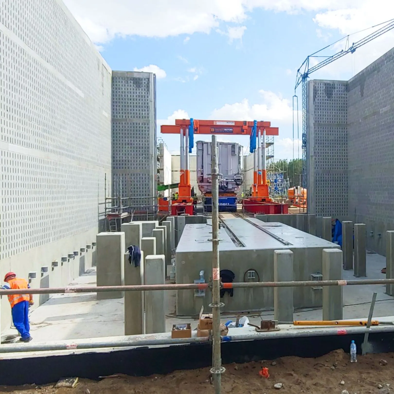Soundblox® blocks at the PGE Dolna Odra power plant construction site