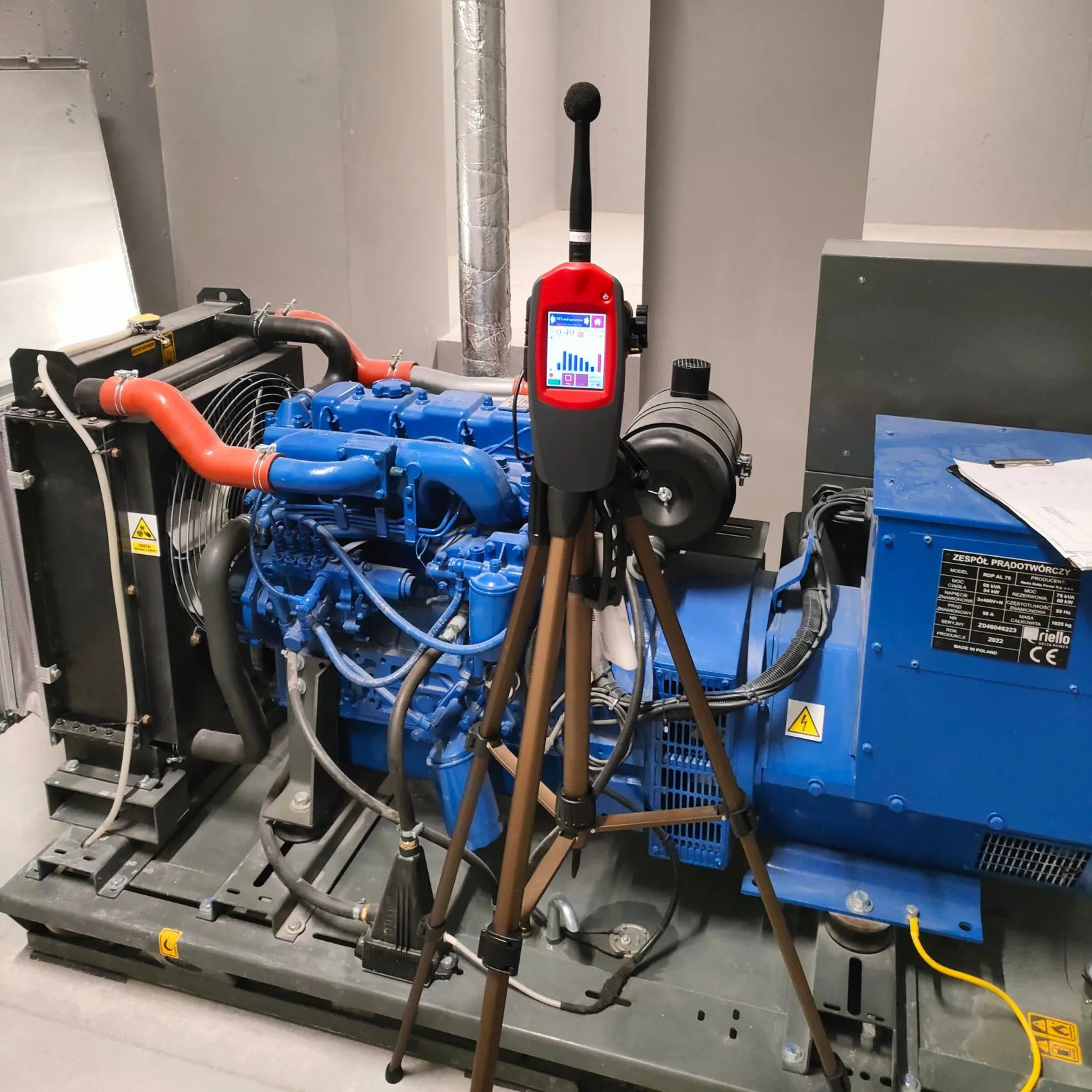 Noise measurements from the generator