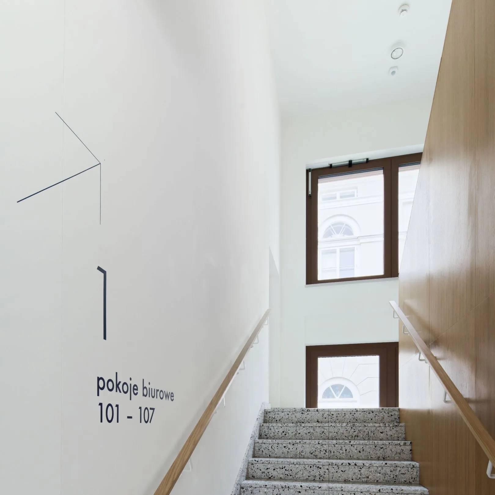 Staircase with additional adaptation with Sonacoustic® plaster