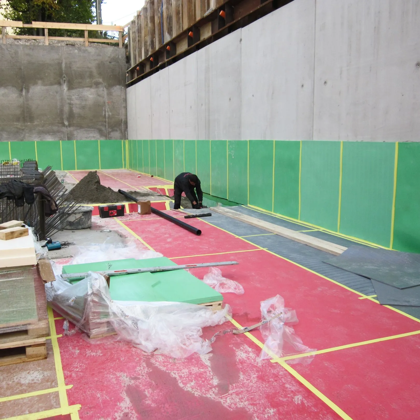 Full-surface building insulation