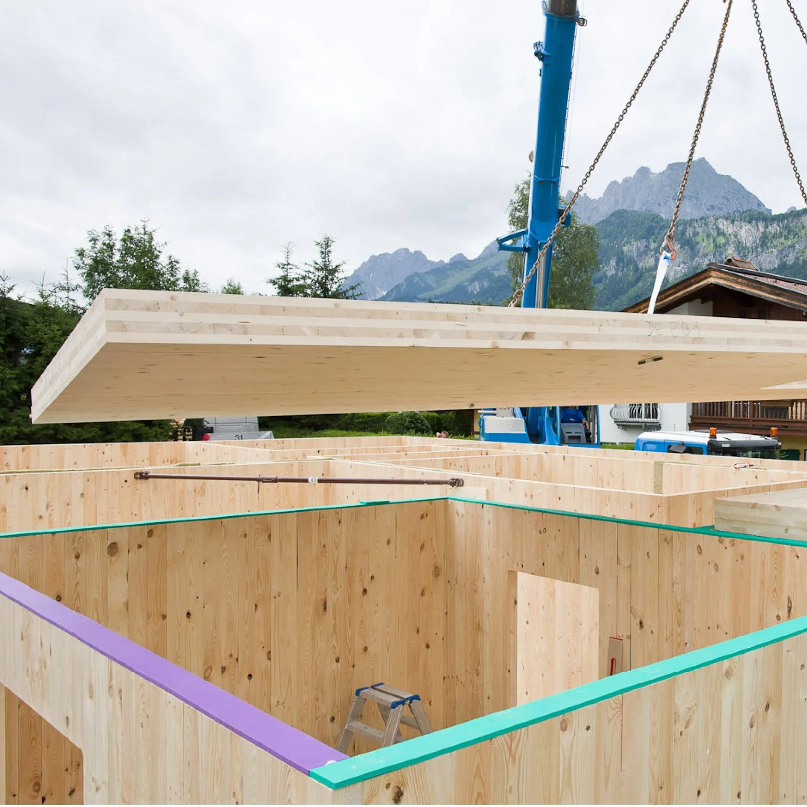 Sylodyn® stripes under the ceiling slab